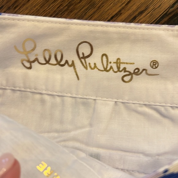 Lilly Pulitzer Purple/Blue Callahan Short.  Size 2 - Picture 4 of 5